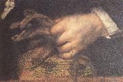 REMBRANDT Harmenszoon van Rijn Details of The Sampling Officials of the Amsterdam Drapers' Guild (mk33) painting